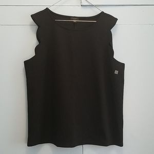 2/$ 25 Ann Taylor Factory- black scalloped sleeve